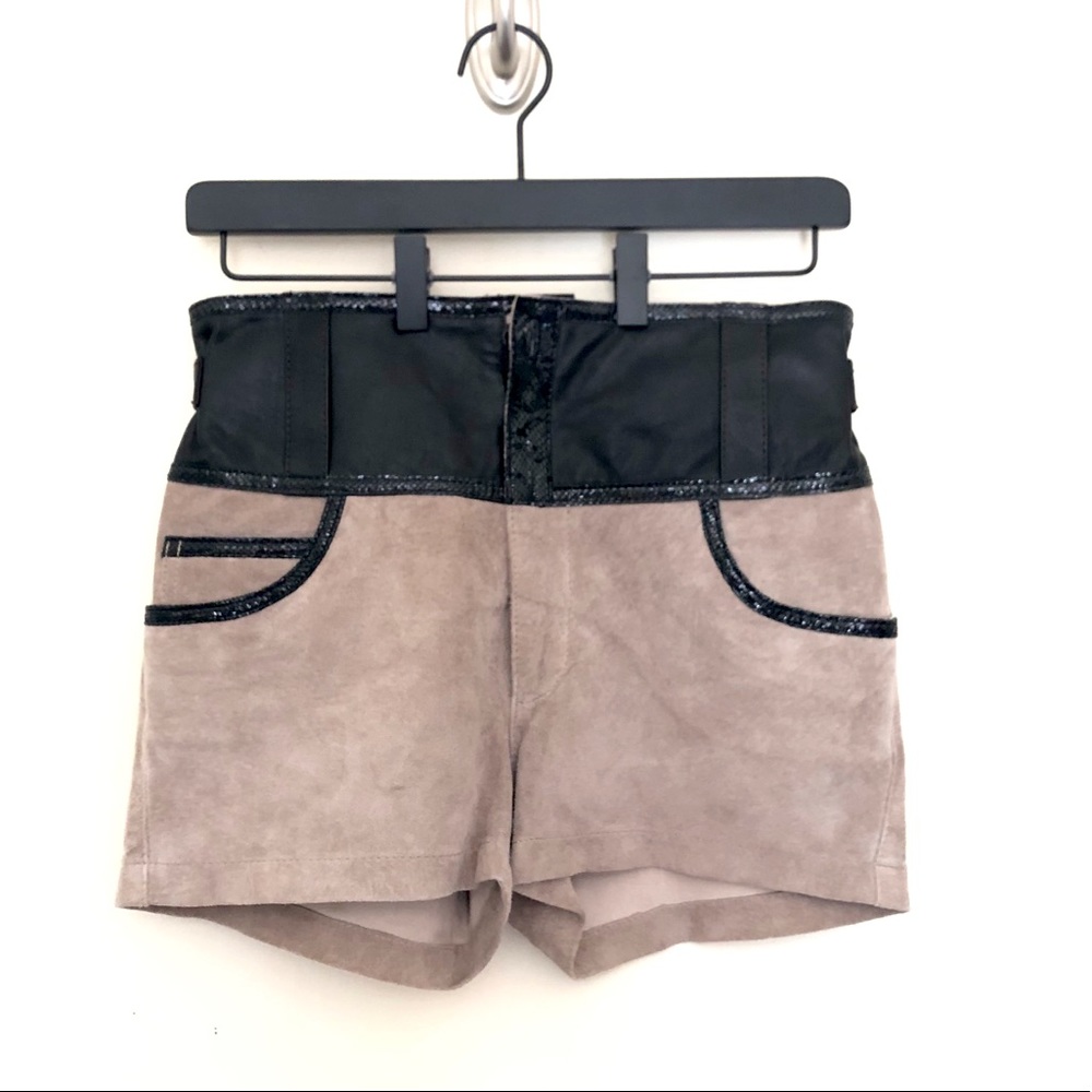 June | Ragged Suede Leather Shorts